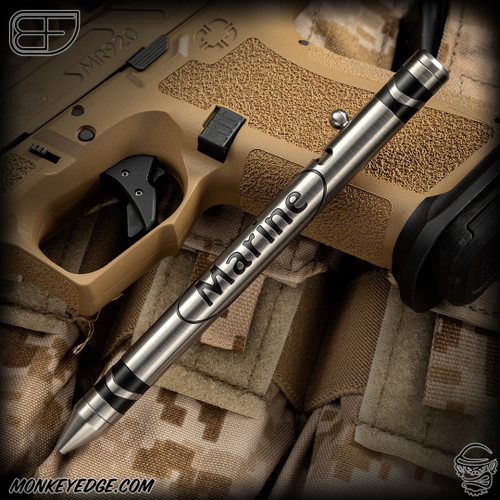 Fellhoelter TiBolt Pen - Titanium Tuxedo Marine Cptn Axel Collab