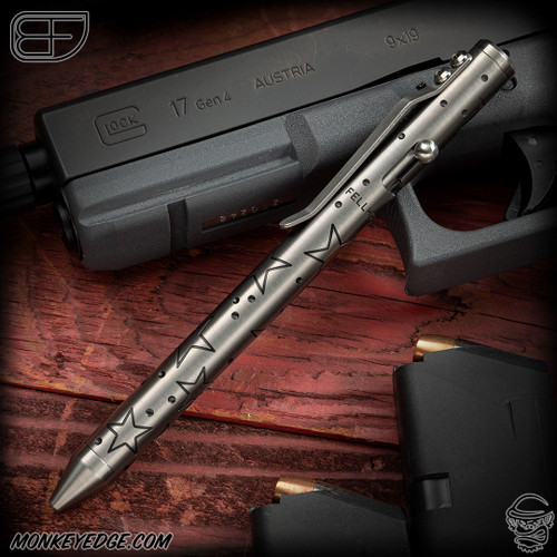 Fellhoelter TiBolt Pen - Titanium Tuxedo Stars Cptn Axel Collab