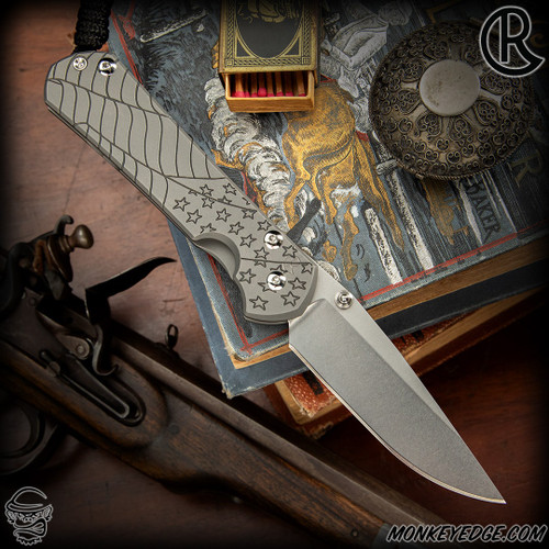 Chris Reeve Knives Folder: Sebenza 31 Small - Drop Point Forever Flag Left Handed