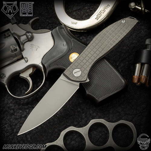 Shirogorov Knives: Neon Zero Monkey Edge FRAG Pattern - Tumbled