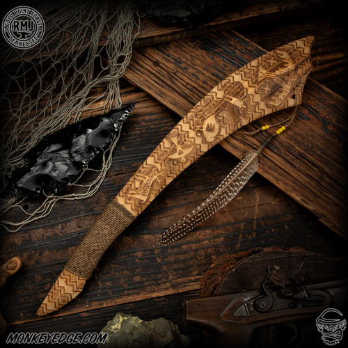 RMJ Tactical: Gold Point Red Stick War Club - Thunderbird Natural
