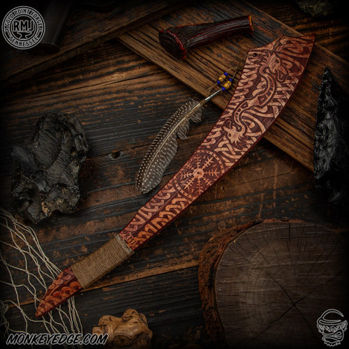 RMJ Tactical: Gold Point Red Stick War Club - Valhalla Dragon - Red