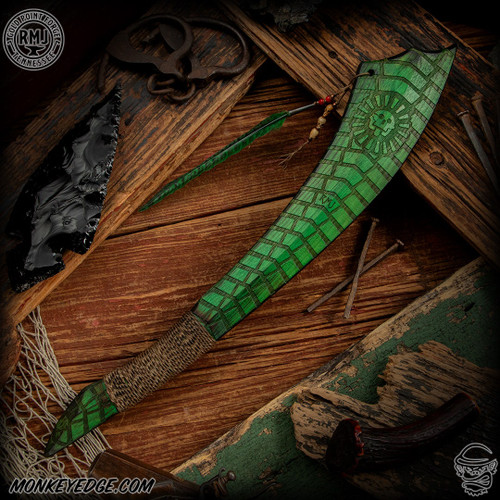 RMJ Tactical: Gold Point Green Stick War Club - Death God - Green