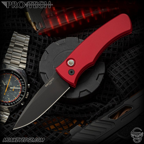 Pro-Tech Knives: Duke 2 - Black/Red - CCKS