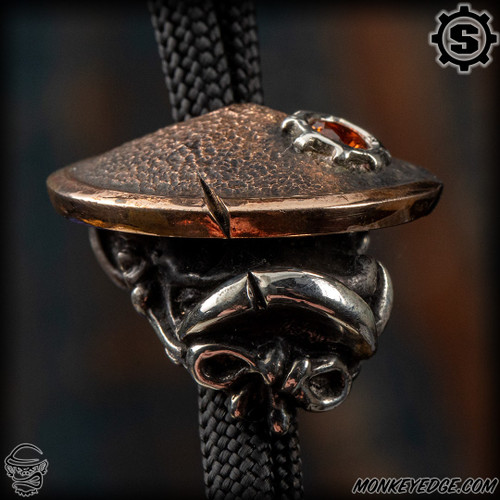Starlingear Bead: Samurai Monkey - Silver/Copper w/Citrine