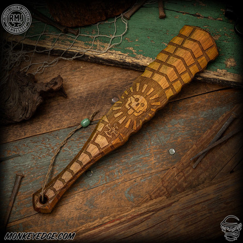 RMJ Tactical: Gold Point War Stick - Death God - Green/Orange