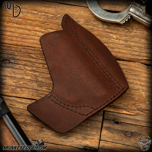 Del Fatti Leather: PH-3 Pocket Seecamp Holster - Light Brown Rough Out