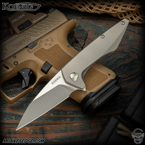 Monkey Edge - Koenig Knives: Mini Goblin - Two Tone/Blasted w