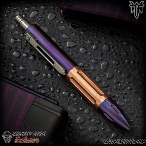 Tuff Writer MK 2 Special Mission Pen - Titanium Purple/Copper Monkey Edge Exclusive