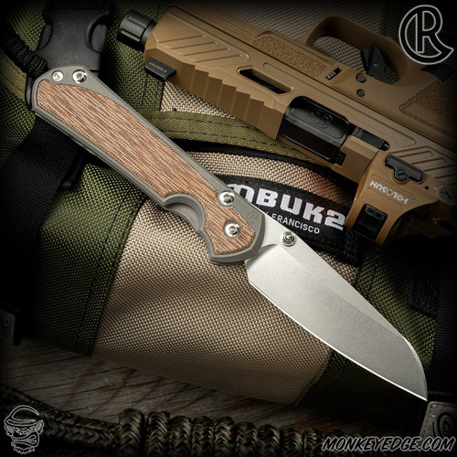 Chris Reeve Knives Folder: Sebenza 31 Large Inlay - Insingo Natural Micarta Left Handed
