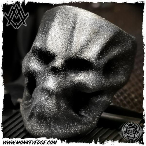 Ace Metal Works Ring: Ace Wrap Skull Large - Silver Textured