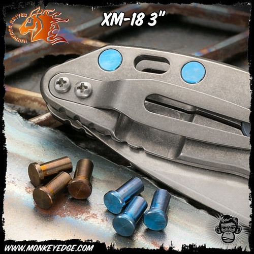 Hinderer Handle Nuts F-16: Titanium - XM-18 3 Inch