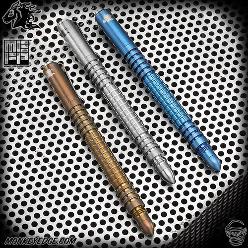 Hinderer Pens: Investigator Monkey Edge FRAG Pattern - Titanium