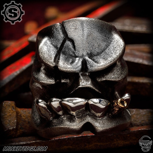 Starlingear Ring: Kamikaze Goon Puncher - Silver Textured w/Copper Cigar