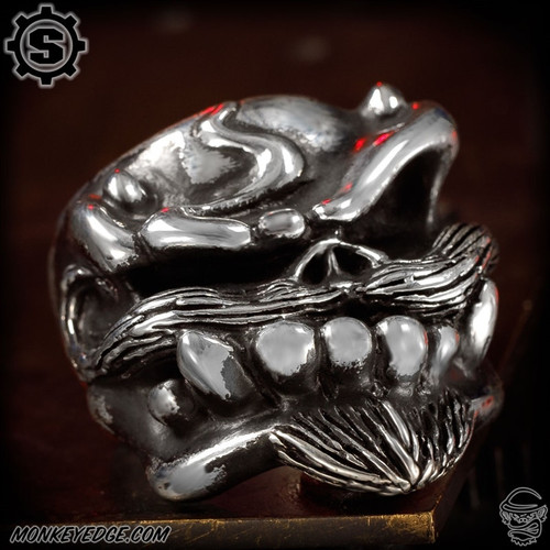 Starlingear Ring: Devil Bruiser Puncher - Silver Patina
