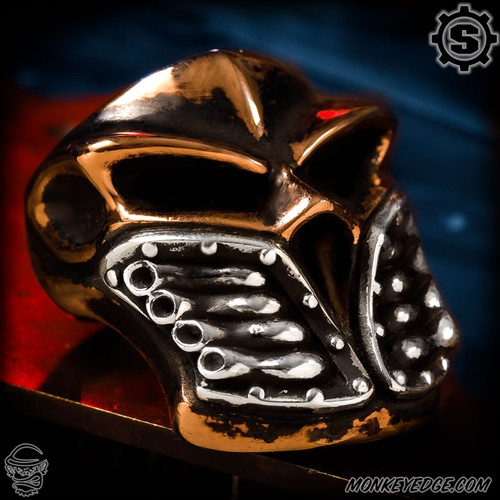 Starlingear Ring: Stealth Blade V8 - Copper/Silver Patina