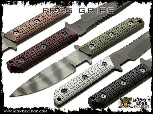 Grips: Strider Fixed Blades (Medium) - Monkey Edge FRAG Pattern