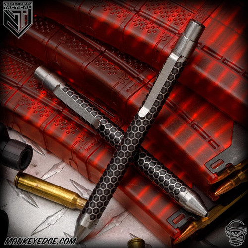 Nottingham Tactical Pen: G2 Full Size - Titanium Blackened Honey Badger