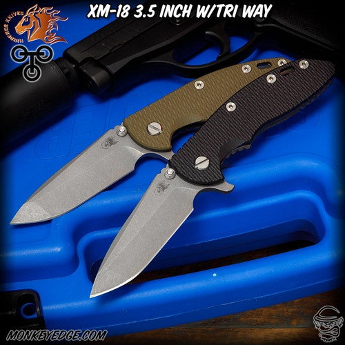 Hinderer Knives: XM-18 3.5 inch Spanto - Working Finish 