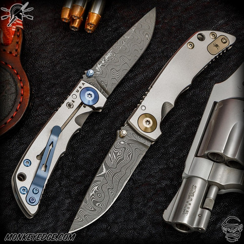 Monkey Edge - Spartan Blades Folder: SHF 3.25 - Satin/Damascus