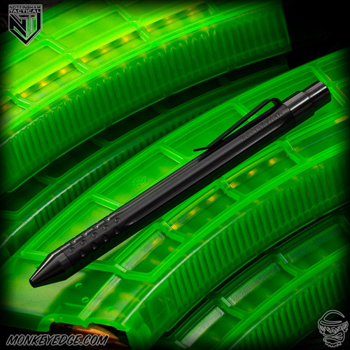 Nottingham Tactical Pen: G2 Full Size - Zirconium - Straight Fluted w/Dots