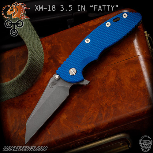 Hinderer Knives: XM-18 3.5 inch Fatty Wharncliffe w/Tri-Way - Battle Bronze