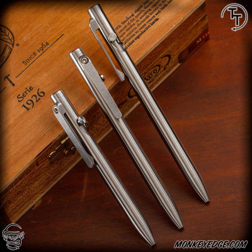 Tactile Turn: Slim Bolt Action Pen - Titanium