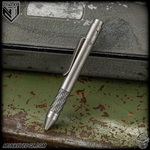 Nottingham Tactical Pen: G2 Mini - Titanium Blasted - Digital Grip