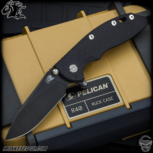 Hinderer Knives: XM-18 3.5 inch Skinny Slicer w/Tri-Way - Battle Black