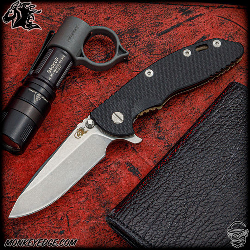 Hinderer Knives: XM-18 3.5 inch Spearpoint - Stonewashed Bronze