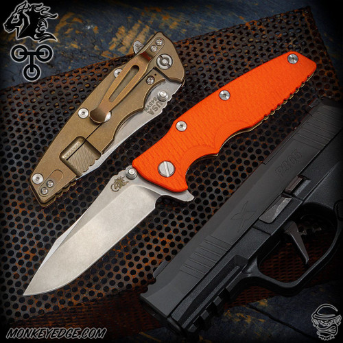 Hinderer Knives: Eklipse 3.5 Inch Spearpoint - Stonewashed Bronze