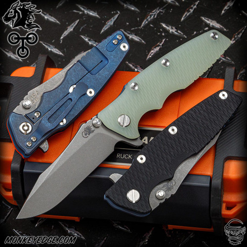 Hinderer Knives: Eklipse 3.5 Inch Spearpoint - Battle Blue