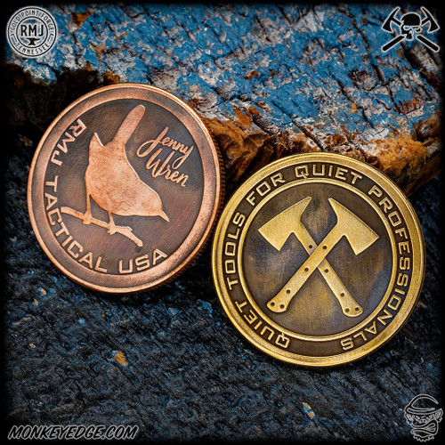 Monkey Edge - RMJ Tactical: Gold Point Challenge Coin - Jenny Wren