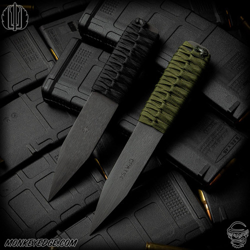 Strider Knives Fixed: LM Nail Wide Body - Black/Cord Wrapped (6.25 inch CPM154)
