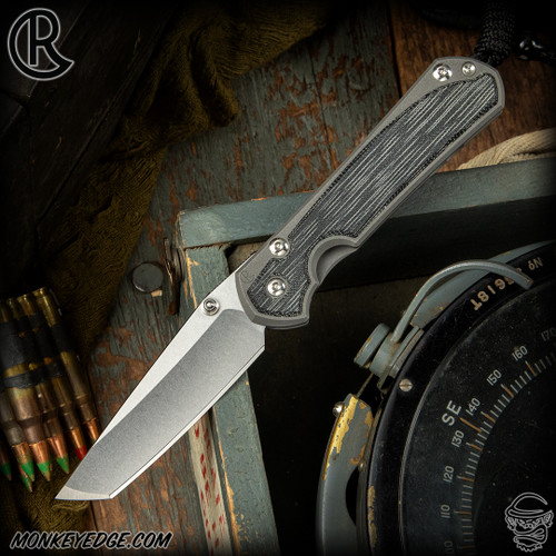 Chris Reeve Knives Folder: Sebenza 31 Small Inlay - Tanto Black Micarta