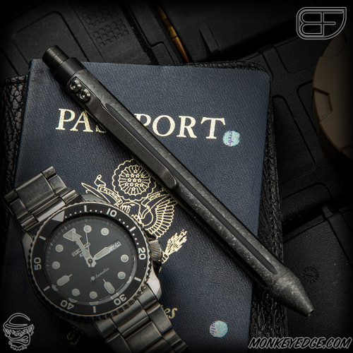 Fellhoelter TiCkler Pen - CrystalTi Straight Fluted w/Zirc Mech - Cptn Axel Collab