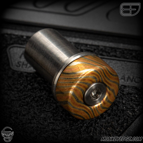 Fellhoelter TiBolt FAP Cap - Mokume/Titanium