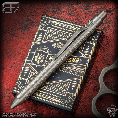 Fellhoelter TiCkler Pen - Titanium Tumbled Dragon