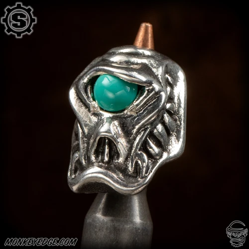 Starlingear Bead: Slyclops - Silver/Turquoise