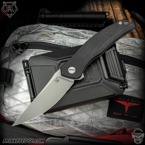 Shirogorov Knives: Quantium Ursus - Tumbled/Black G10