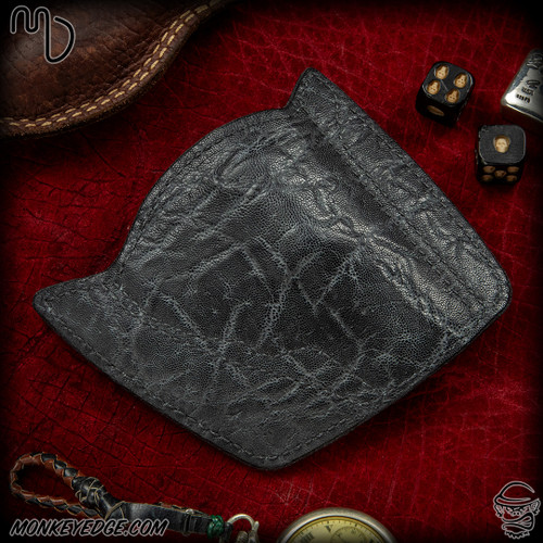 Del Fatti Leather: PH-3 Pocket J-Frame Holster - Charcoal Elephant/Black Cowhide