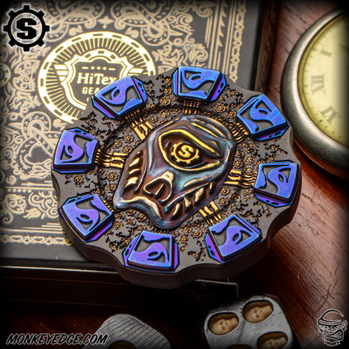 Starlingear: Ryk Maverick Custom Slyclops Poker Chip - Titanium/Brass
