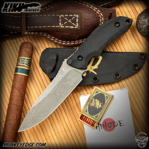 Kiku Matsuda Knives: Wakakusa - Acid Washed/Black G10