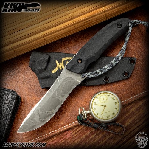 Monkey Edge - Kiku Matsuda Knives: Azami - Satin/Black G10