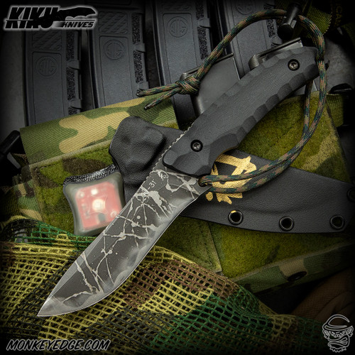 Monkey Edge - Kiku Matsuda Knives: Azami - Satin/Black G10