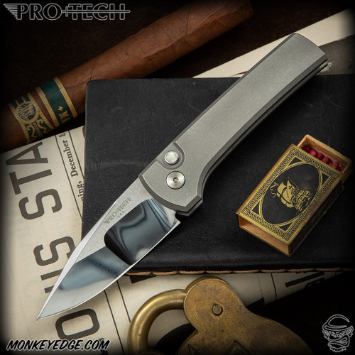 Pro-Tech Knives: Scapegoat Compact (Chaves Design) - Two Tone/Tumbled
