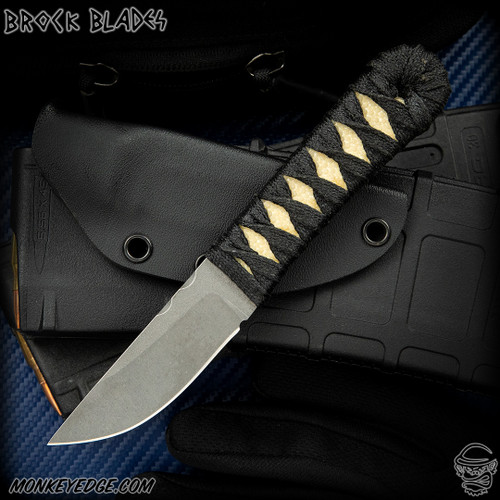 Brock Blades: Pocket Utility - Tumbled/Tsuka Wrapped w/Rayskin