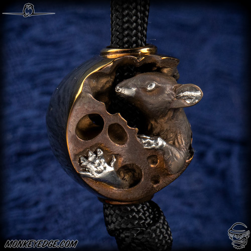 Dmitry Streltsov Bead: Netsuke Mouse - Titanium
