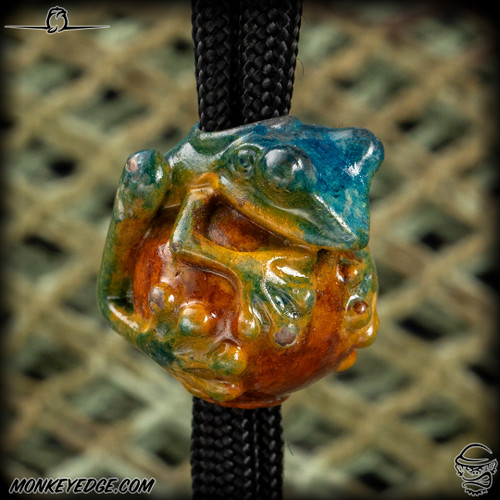 Dmitry Streltsov Bead: Frog - Copper Patina