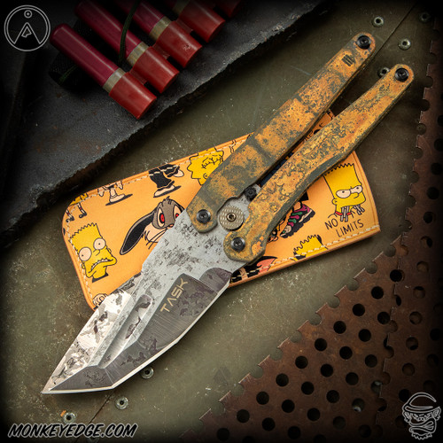 TAS Knives Folder: Mitrul Balisong - Two Tone/Rusty Tank